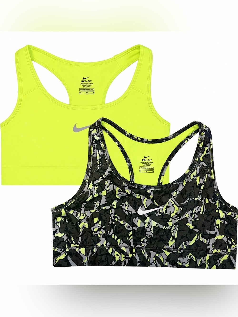 NWOT 2 Pairs Nike Dri-FIT Womens Sports Bras Set